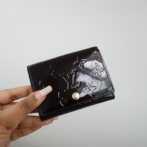 Louis Vuitton Amarante Vernis Business Card Holder EXCELLENT - Picture 1 of 16